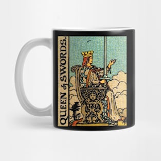 Queen of Swords Tarot Card Rider Waite Mug